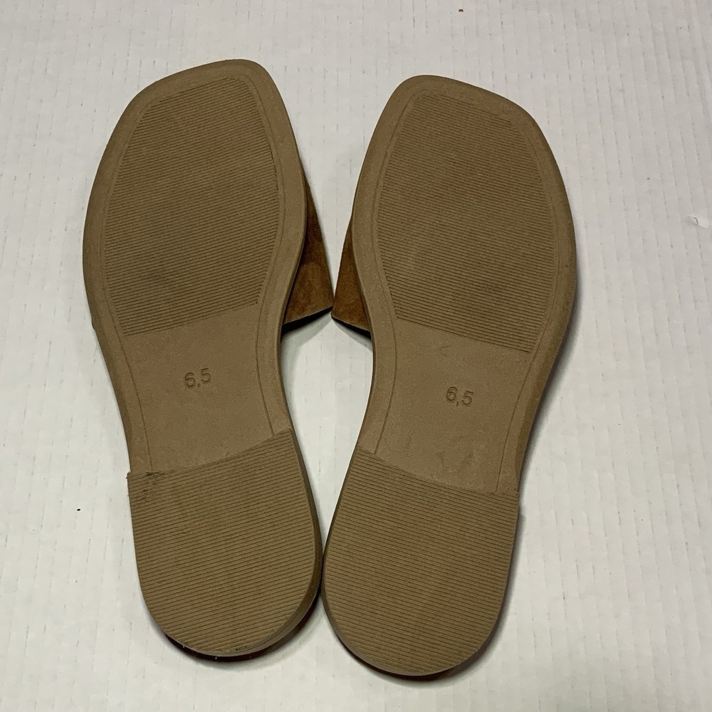 Seychelles Manhattan Slide Brown Suede Leather Buckle Sandals Women's Size 6.5 - Picture 8 of 10